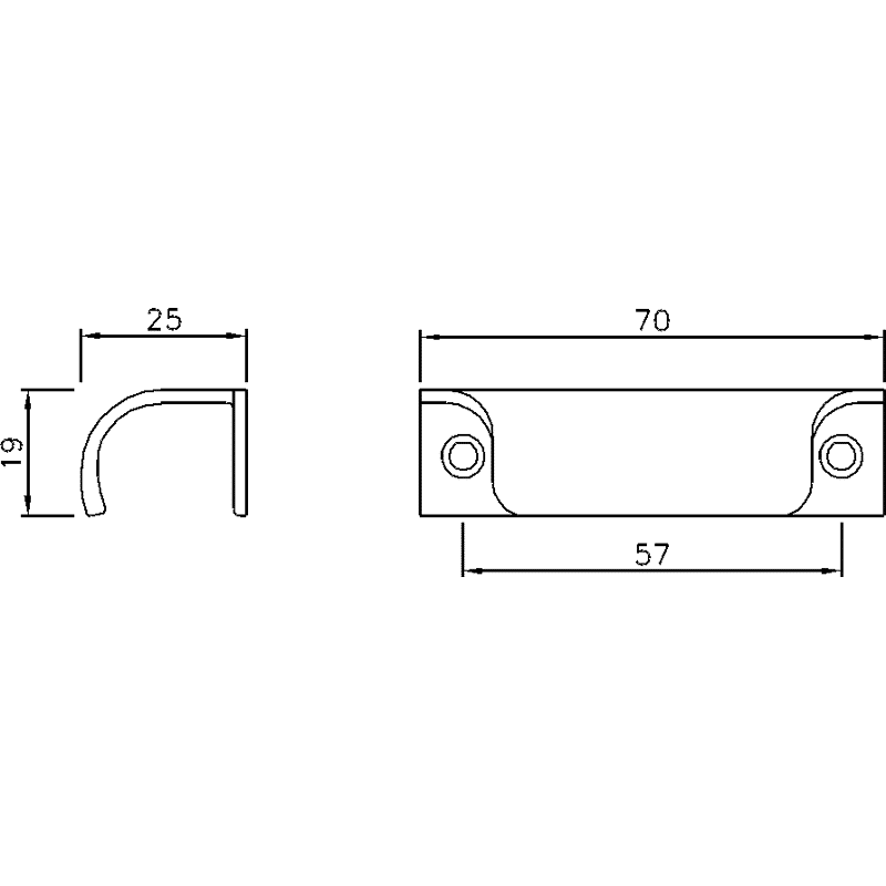 Balkontür/Glasfalzgriff GFG20