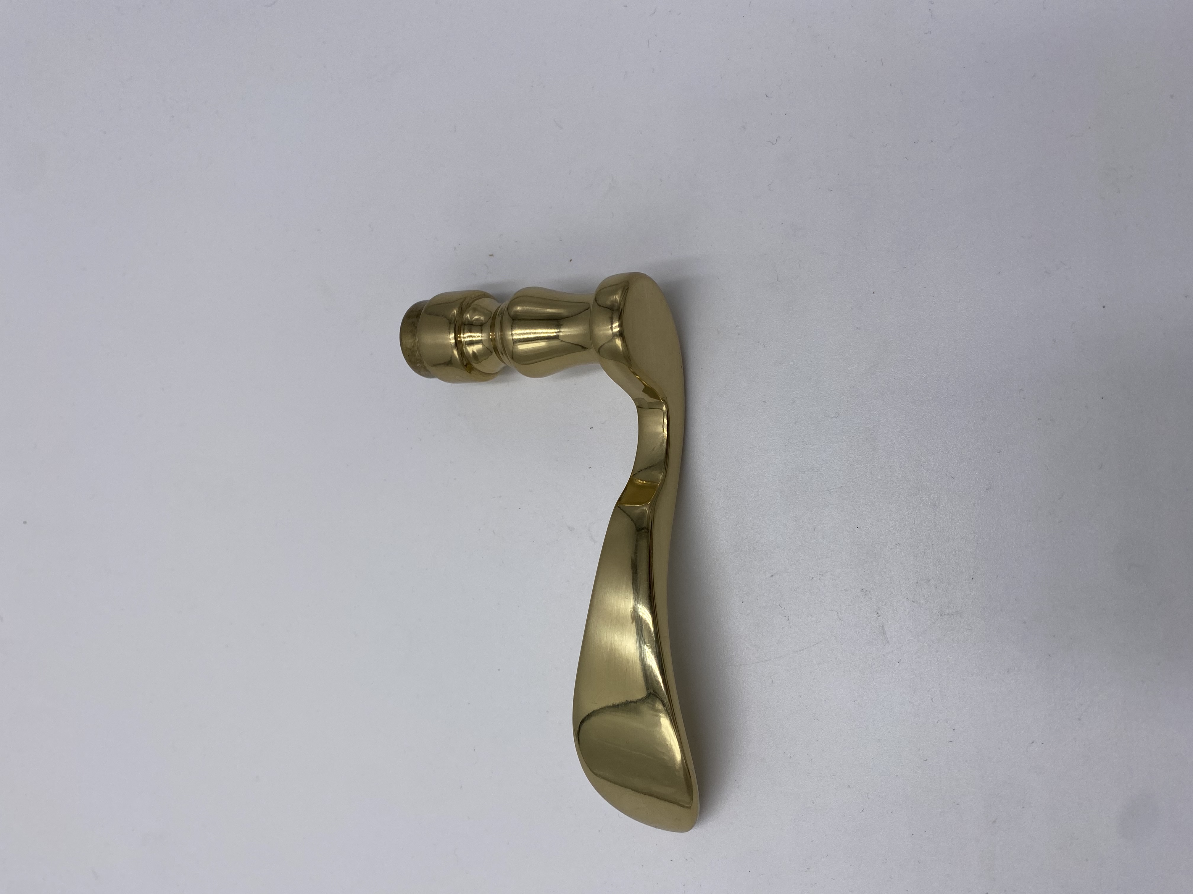 Drückerlochteil Messing poliert