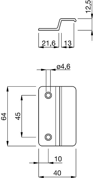 Balkontür/Glasfalzgriff GFG10