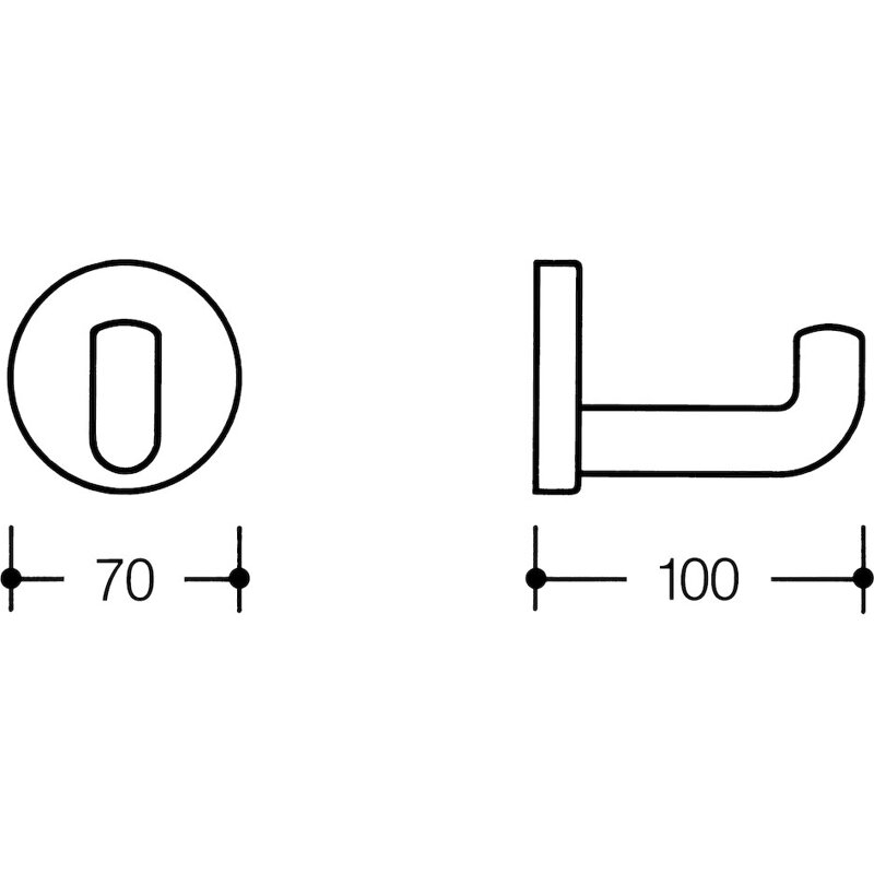 Mantelhaken Kunststoff MH040