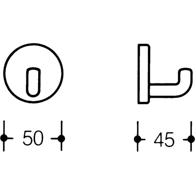 Mantelhaken Kunststoff MH040