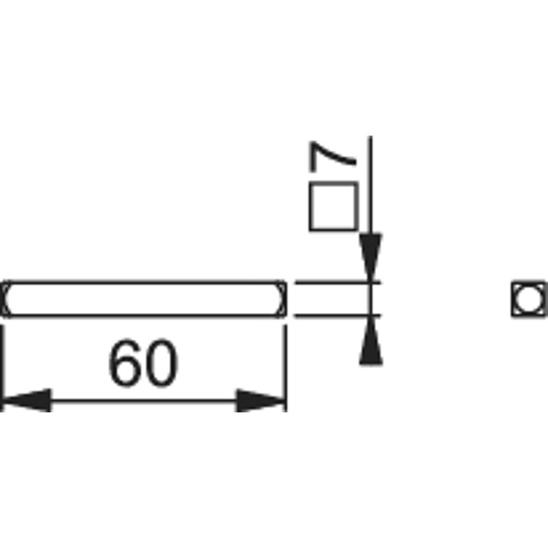 Vierkantstift für Fenstergriff