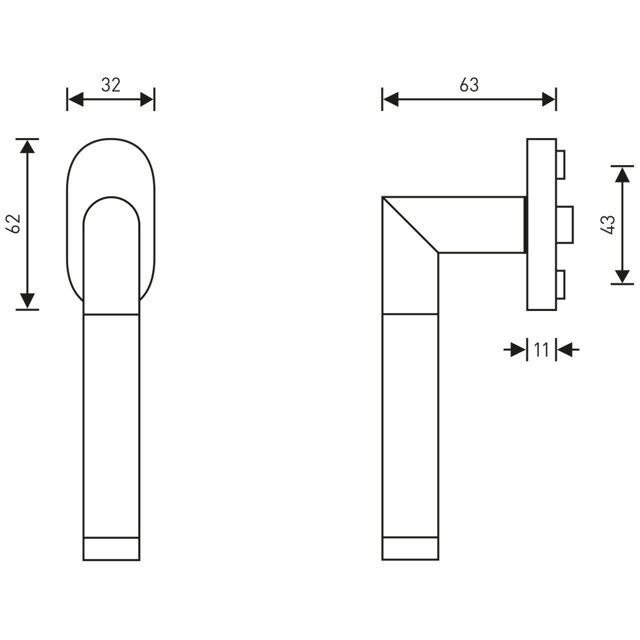 Fenstergriff FG007