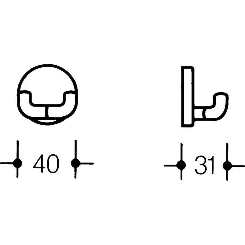 Mantelhaken Kunststoff MH041