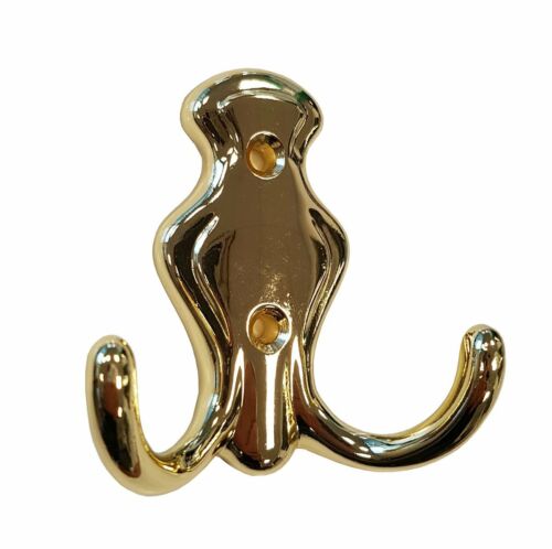 Mantelhaken MH009 | 78 x 73 mm | Messing poliert