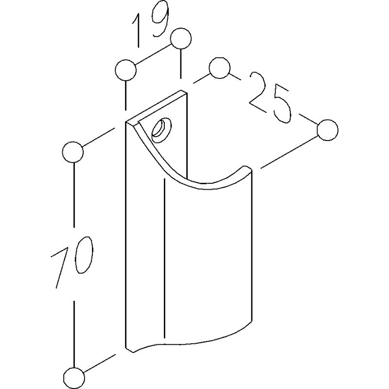 Balkontür/Glasfalzgriff GFG20